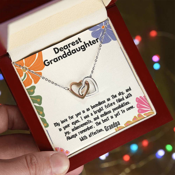 Boundless Love Interlocking Hearts Necklace: A Grandfather's Eternal Promise Jewelry/InterlockingHearts ShineOn Fulfillment 