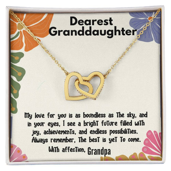 Boundless Love Interlocking Hearts Necklace: A Grandfather's Eternal Promise Jewelry/InterlockingHearts ShineOn Fulfillment 