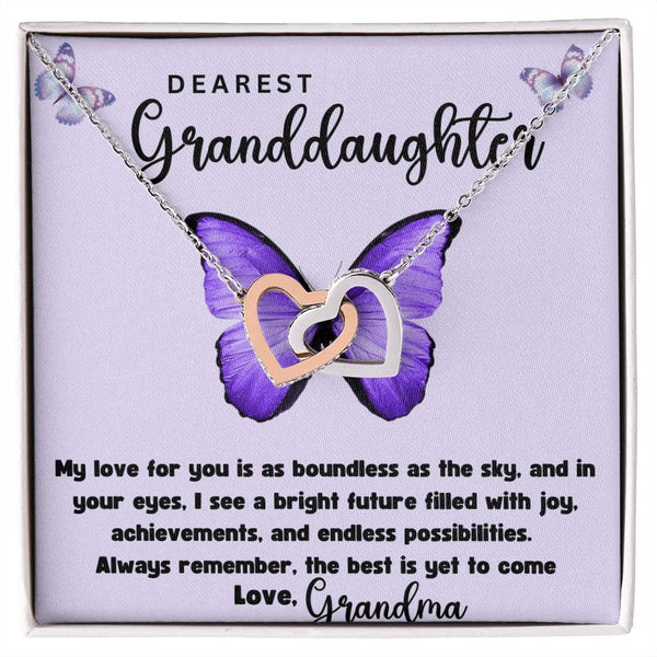 Boundless Love Interlocking Hearts Necklace: A Timeless Symbol of Grandparental Affection Jewelry/InterlockingHearts ShineOn Fulfillment