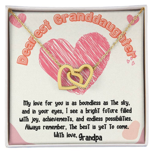 Boundless Love Interlocking Hearts Necklace: A Timeless Treasure from Grandpa or Grandma Jewelry/InterlockingHearts ShineOn Fulfillment 