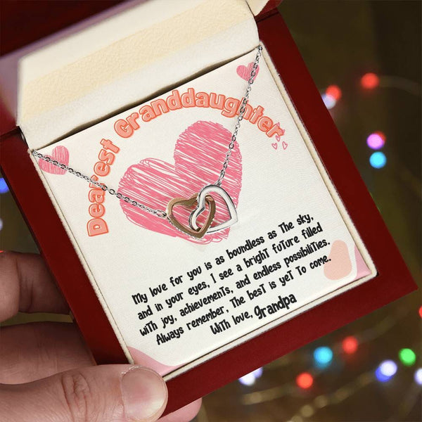 Boundless Love Interlocking Hearts Necklace: A Timeless Treasure from Grandpa or Grandma Jewelry/InterlockingHearts ShineOn Fulfillment
