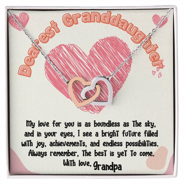 Boundless Love Interlocking Hearts Necklace: A Timeless Treasure from Grandpa or Grandma Jewelry/InterlockingHearts ShineOn Fulfillment