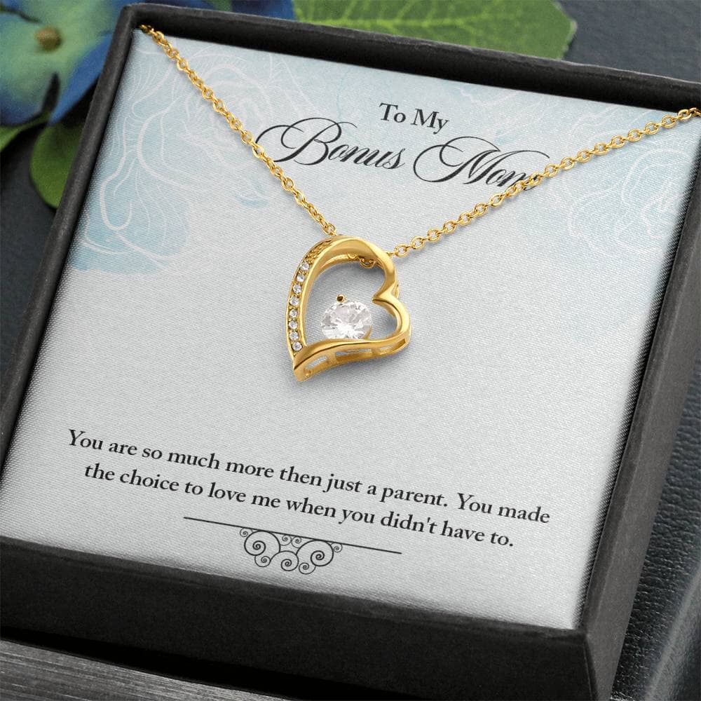 Cherished Heart: The Forever Love Necklace for Your Bonus Mom Jewelry/ForeverLove ShineOn Fulfillment 