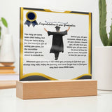 Custom Shiny Acrylic Plaque for Graduation: The Unforgettable and Exclusive Keepsake. Acrylic/Square ShineOn Fulfillment 