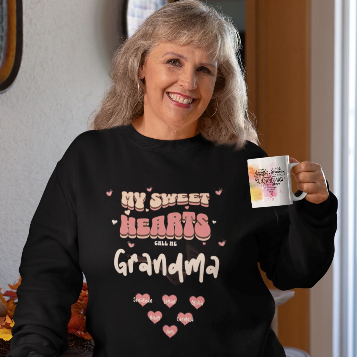 Customizable 'Grandma's Sweethearts' Sweater – Kendall's Collection