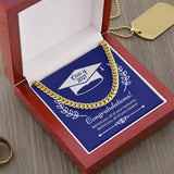 Embrace the Future: The Class of 2023 Commemorative Cuban Link Chain Necklace - A Symbol of Memories and Dreams Jewelry/Cubanlink ShineOn Fulfillment 