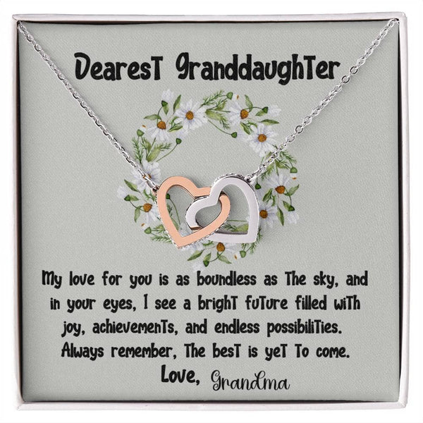 Eternal Bond Interlocking Hearts Necklace: A Grandparent's Endless Love Jewelry/InterlockingHearts ShineOn Fulfillment 