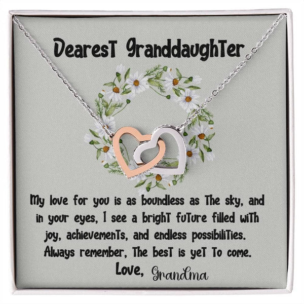 Eternal Bond Interlocking Hearts Necklace: A Grandparent's Endless Love Jewelry/InterlockingHearts ShineOn Fulfillment