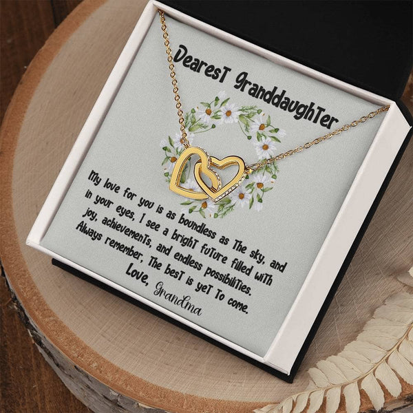 Eternal Bond Interlocking Hearts Necklace: A Grandparent's Endless Love Jewelry/InterlockingHearts ShineOn Fulfillment