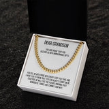 Eternal Bond: The Grandparent's Blessing Cuban Link Necklace Jewelry/Cubanlink ShineOn Fulfillment 