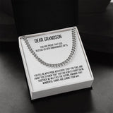 Eternal Bond: The Grandparent's Blessing Cuban Link Necklace Jewelry/Cubanlink ShineOn Fulfillment Stainless Steel Standard Box 