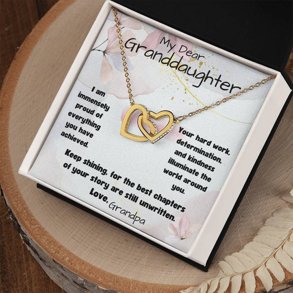 Eternal Bond: The Grandparent's Interlocking Hearts Necklace with Personalized Message Jewelry/InterlockingHearts ShineOn Fulfillment 