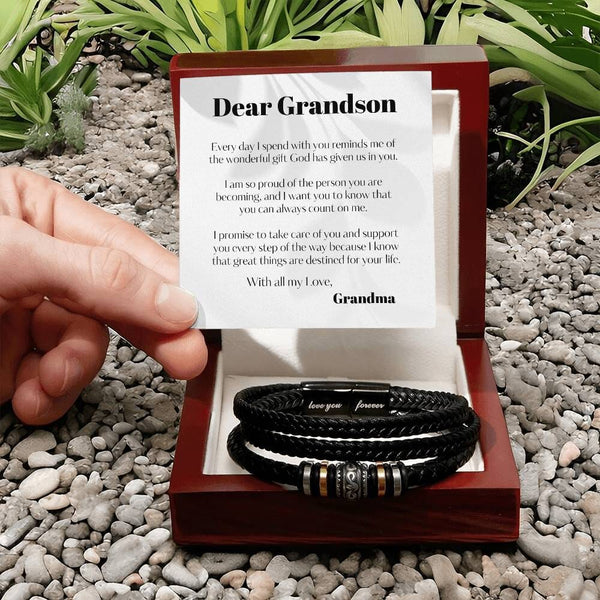 Eternal Bond: The Grandparent's Legacy Bracelet Jewelry/LoveForeverBracelet ShineOn Fulfillment Luxury Box w/LED 