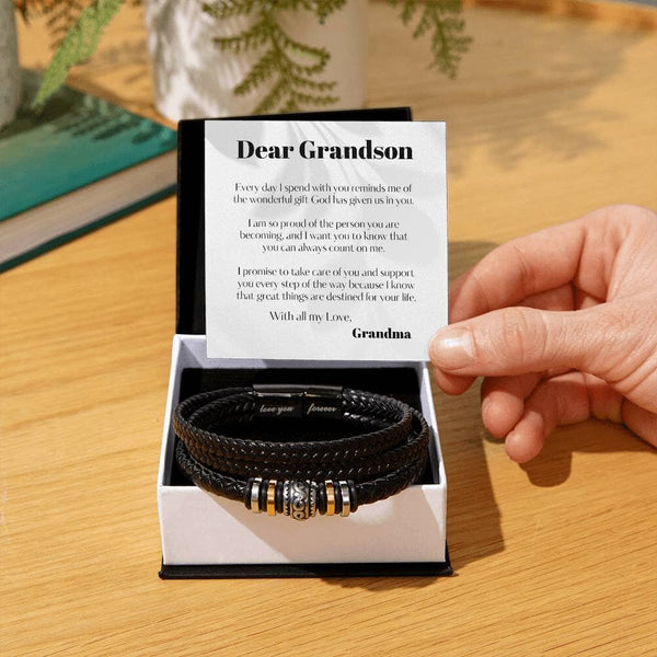 Eternal Bond: The Grandparent's Legacy Bracelet Jewelry/LoveForeverBracelet ShineOn Fulfillment Two Tone Box 