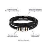 Eternal Bond: The Grandson's Keepsake Bracelet – A Personalized Token of Love from Grandpa or Grandma Jewelry/LoveForeverBracelet ShineOn Fulfillment 