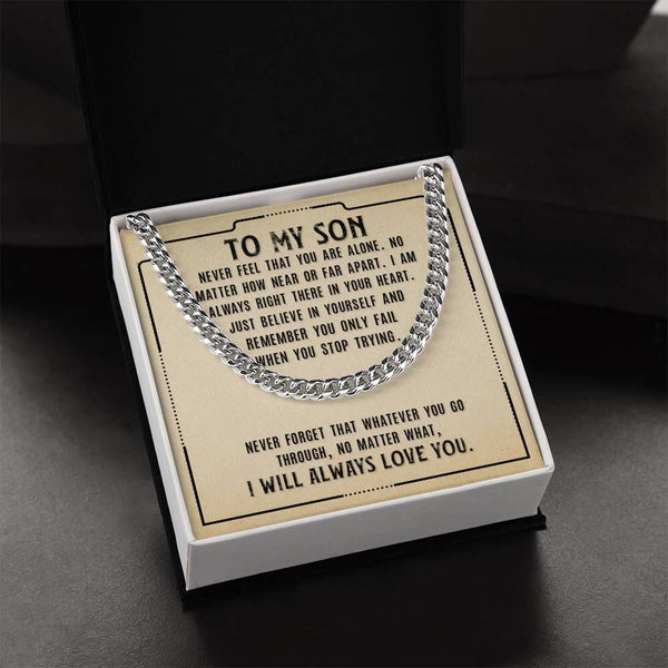 Eternal Bond: The Unbreakable Love Cuban Link Necklace Jewelry/Cubanlink ShineOn Fulfillment Stainless Steel Standard Box 
