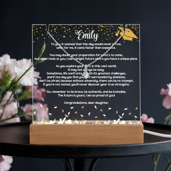 Eternal Love: Personalized Remembrance Set with Alluring Beauty Necklace for Graduation Jewelry/AlluringBeauty ShineOn Fulfillment