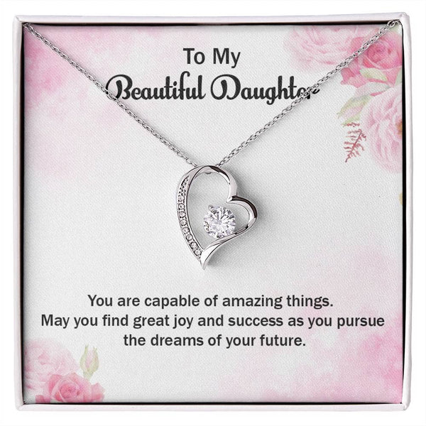 Eternal Sparkle: The Forever Love Necklace - A Symbol of Your Unwavering Belief in Your Daughter Jewelry/ForeverLove ShineOn Fulfillment