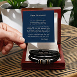 Everlasting Bond: The Personalized 'Love You Forever' Men's Bracelet Jewelry/LoveForeverBracelet ShineOn Fulfillment Luxury Box w/LED 