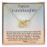 Everlasting Bonds: The Grandparent's Interlocking Hearts Necklace with Personalized Message Jewelry/InterlockingHearts ShineOn Fulfillment 