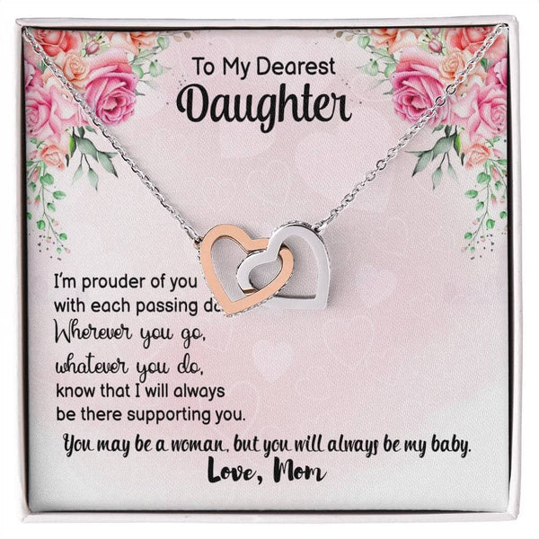 Forever Bonded: The Interlocking Hearts Necklace - A Timeless Symbol of Maternal Love Jewelry/InterlockingHearts ShineOn Fulfillment
