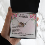 Forever Bonded: The Interlocking Hearts Necklace - A Timeless Symbol of Maternal Love Jewelry/InterlockingHearts ShineOn Fulfillment Polished Stainless Steel & Rose Gold Finish Standard Box 
