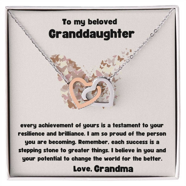 Grand Affection Interlocking Hearts Necklace: A Timeless Symbol of Love and Pride Jewelry/InterlockingHearts ShineOn Fulfillment