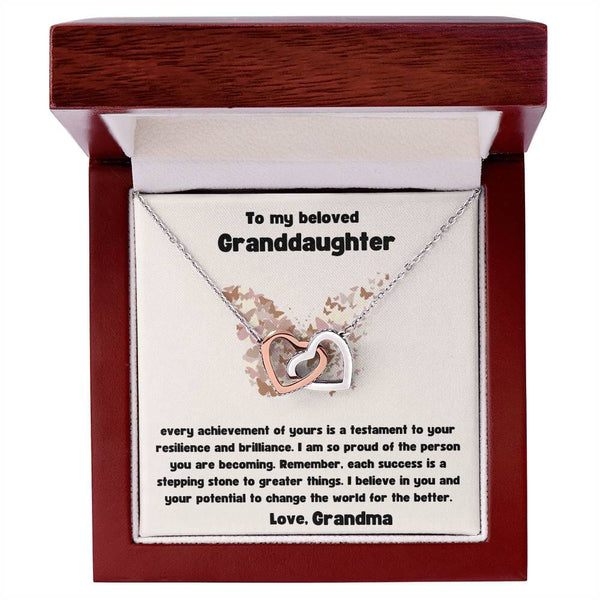 Grand Affection Interlocking Hearts Necklace: A Timeless Symbol of Love and Pride Jewelry/InterlockingHearts ShineOn Fulfillment 
