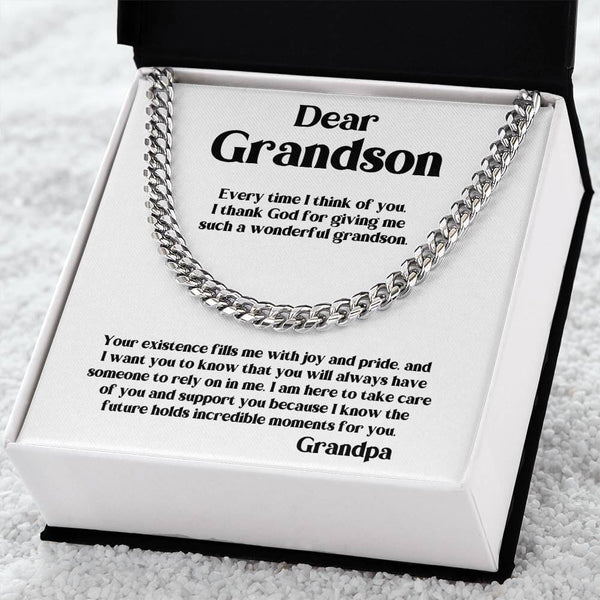 Grandbond: The Ultimate Cuban Link Chain - A Timeless Symbol of Love & Legacy from Grandpa or Grandma Jewelry/Cubanlink ShineOn Fulfillment 