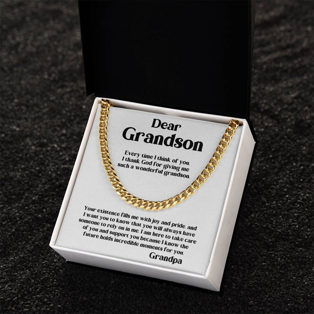 Grandbond: The Ultimate Cuban Link Chain - A Timeless Symbol of Love & Legacy from Grandpa or Grandma Jewelry/Cubanlink ShineOn Fulfillment 