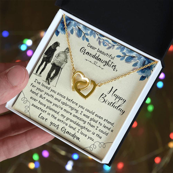 Granddaughter's Treasure: The Eternal Love Interlocking Hearts Necklace Jewelry/InterlockingHearts ShineOn Fulfillment 