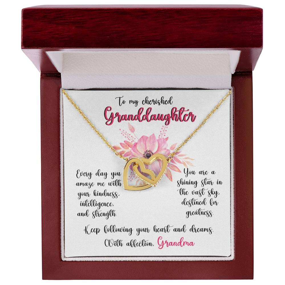 Grandeur of Love: Personalized Interlocking Hearts Necklace Jewelry/InterlockingHearts ShineOn Fulfillment 