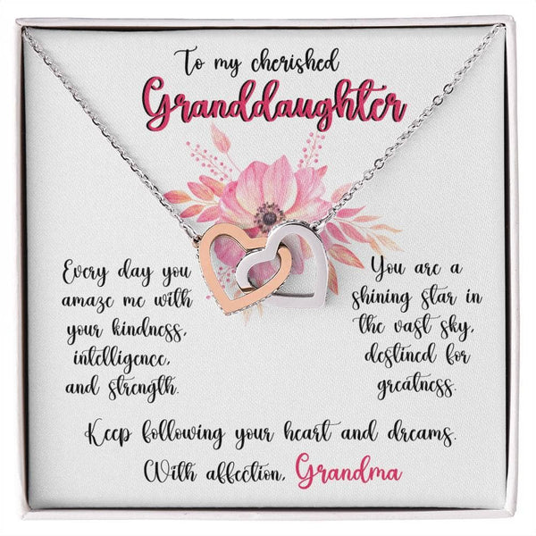Grandeur of Love: Personalized Interlocking Hearts Necklace Jewelry/InterlockingHearts ShineOn Fulfillment