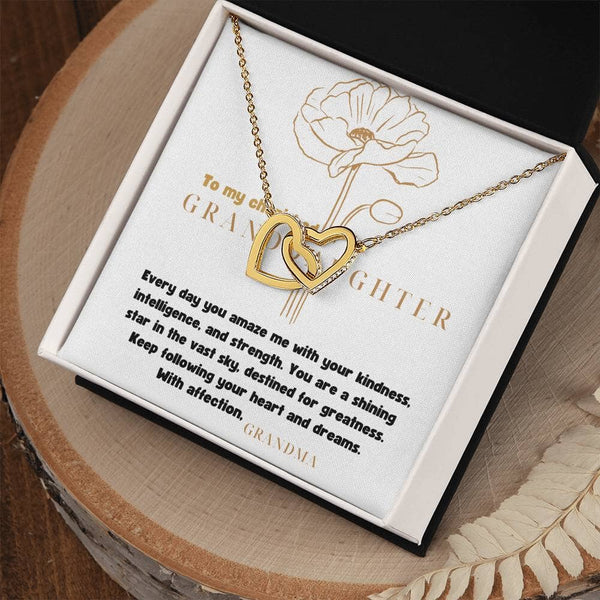 Grandeur of Love: The Interlocking Hearts Necklace - A Personalized Symbol of Grandparental Affection Jewelry/InterlockingHearts ShineOn Fulfillment 