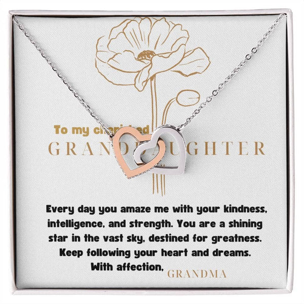 Grandeur of Love: The Interlocking Hearts Necklace - A Personalized Symbol of Grandparental Affection Jewelry/InterlockingHearts ShineOn Fulfillment 