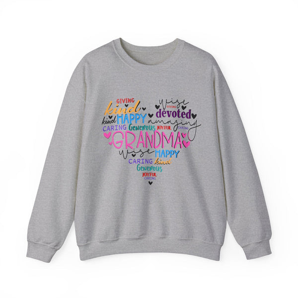 Grandma's Loving Embrace Sweater Sweatshirt Printify S Sport Grey 