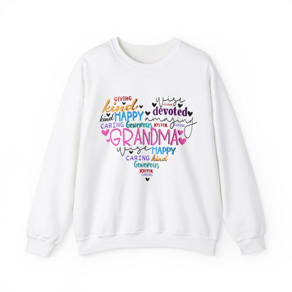 Grandma's Loving Embrace Sweater Sweatshirt Printify S White 