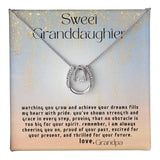 Grandparent's Embrace: A Timeless Pendant of Love and Pride for Your Granddaughter Jewelry/LuckyInLove ShineOn Fulfillment 