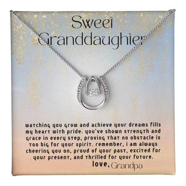 Grandparent's Embrace: A Timeless Pendant of Love and Pride for Your Granddaughter Jewelry/LuckyInLove ShineOn Fulfillment