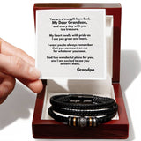 Grandparent's Embrace: The Men's 'Love You Forever' Bracelet with Personalized Sentiment Jewelry/LoveForeverBracelet ShineOn Fulfillment 
