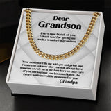 Grandparent's Legacy Cuban Link Chain: A Timeless Emblem of Love & Guidance Jewelry/Cubanlink ShineOn Fulfillment 