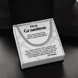 Grandparent's Legacy Cuban Link Chain: A Timeless Emblem of Love & Guidance Jewelry/Cubanlink ShineOn Fulfillment Stainless Steel Standard Box 