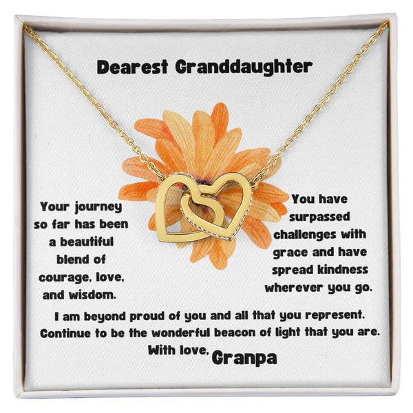 Grandparent's Love Interlocking Hearts Necklace: A Symbol of Eternal Bond & Affection Jewelry/InterlockingHearts ShineOn Fulfillment 