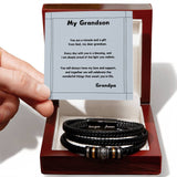 Grandson's Eternal Bond Bracelet: A Personalized Symbol of Love & Legacy Jewelry/LoveForeverBracelet ShineOn Fulfillment 