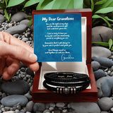 Grandson's Guardian Bracelet: A Timeless Emblem of Love & Guidance Jewelry/LoveForeverBracelet ShineOn Fulfillment Luxury Box w/LED 