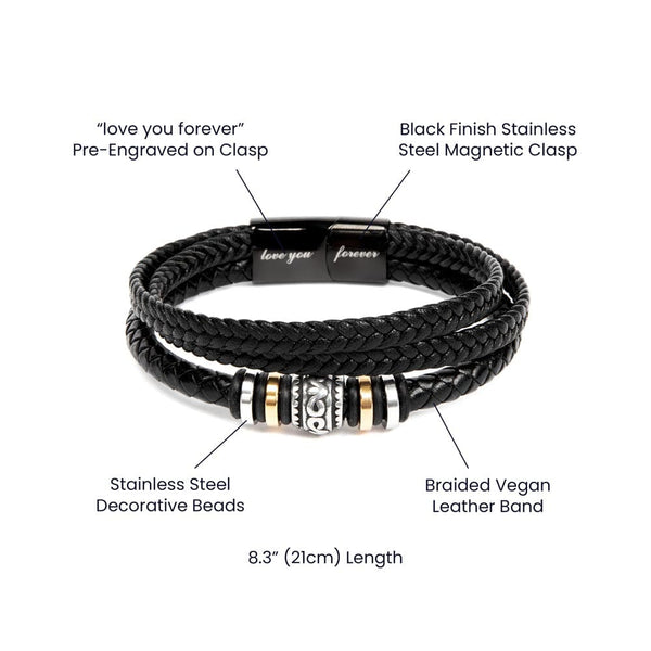 Grandson's Legacy Bracelet: An Eternal Bond of Love Jewelry/LoveForeverBracelet ShineOn Fulfillment 