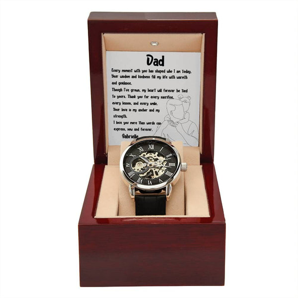 "Heartbeat of Time" - Father's Day Automatic Watch from Daughter Jewelry ShineOn Fulfillment 