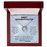 Legacy of Love: Grandparent to Granddaughter Sentimental White Gold Pendant Necklace Jewelry/LuckyInLove ShineOn Fulfillment 