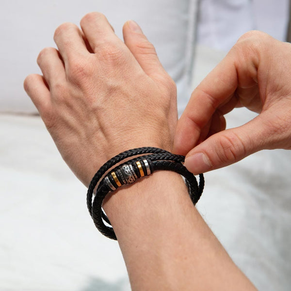 Timeless Bond: The Ultimate Men's 'Love You Forever' Bracelet - A Sentimental Gift from Grandpa or Grandma Jewelry/LoveForeverBracelet ShineOn Fulfillment