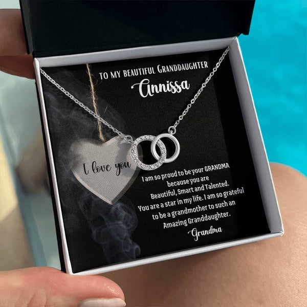 To My Beautiful Granddaughter - The Perfect Pair Necklace Jewelry ShineOn Fulfillment